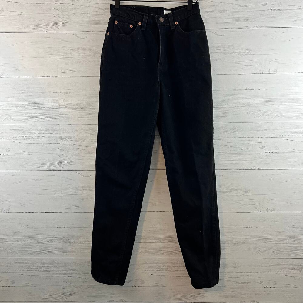 Levi's Black 521 Vintage Made in USA Cotton Taper Leg Jeans Size 6